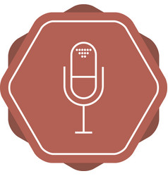 Unique Voice Memo Line Icon