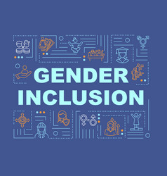 Gender Inclusive Society Word Concepts Banner