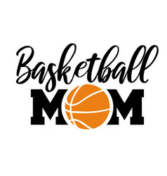 Basketball Mom With Ball Image