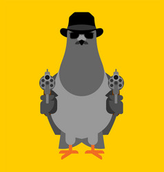 Dove Spy Pigeon Secret Agent City Bird In Hat