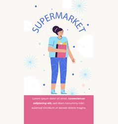 Gradient Supermarket Sale Post Stories Template