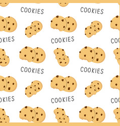 Seamless Pattern Of A Biscuits With Bite