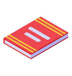 Graduation Book Icon Isometric School Hat