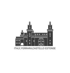 Italy Ferraracastello Estense Travel Landmark