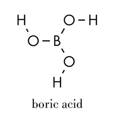 Boric Acid Molecule Also Known As Hydrogen Borate