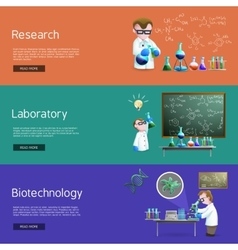 Science vertical banners set Royalty Free Vector Image