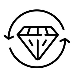 Diamond Expert Icon Outline Team Goal