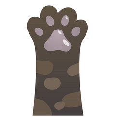 Cat Paw In Cute Cartoon Style Funny