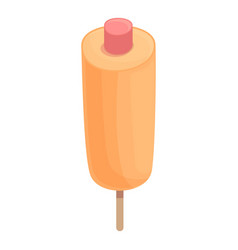 Corn Food Icon Cartoon Corndog Stick