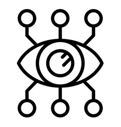 Eye Expert Icon Outline Business Chart