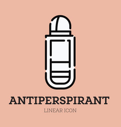 Antiperspirant Deodorant Roll Linear Icon