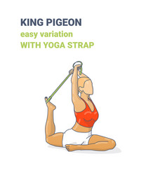 One Legged King Pigeon Yoga Pose Or Eka Pada