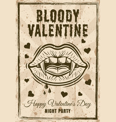 Bloody Valentine Vintage Poster Vampire Women