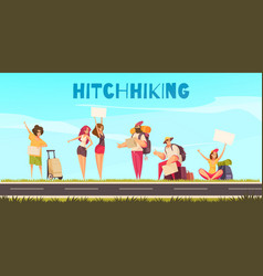 Hitchhiking Cartoon