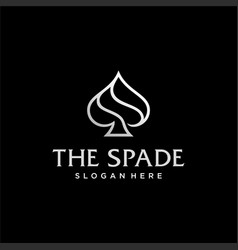 Ace Of Spade Abstract Luxury Design Logo