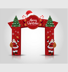 Merry Christmas Entrance Arch Design Abstract