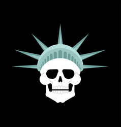 Skull Statue Of Liberty Skeleton Head