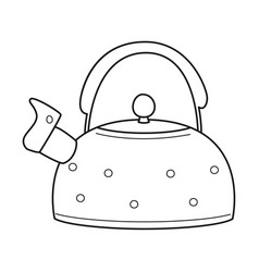 Doodle Red Polka Dot Teapot With Lid And Whistle