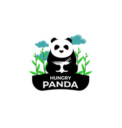 Hungry Panda Mascot Logo