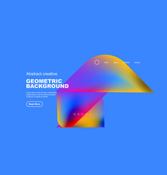 Geometric Landing Page Background Fluid Colors