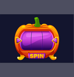 Halloween Slot Machine Button Rotation 2d Game