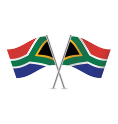 South Africa Crossed Flags