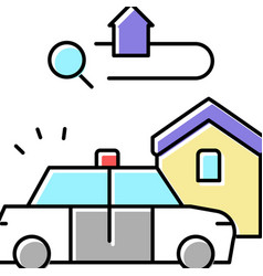 Crime In Area Color Icon