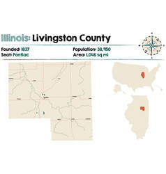 Map Of Livingston County In Illinois