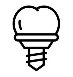 Dentist Implant Icon Outline Care