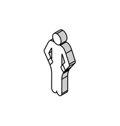 Pocket People Silhouette Isometric Icon