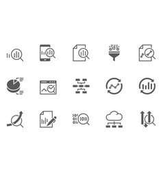 Set Of Data Analysis Icons