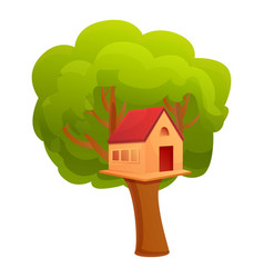 Treehouse Icon Cartoon Style