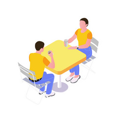 Cafe Table Isometric