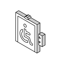 Elevator For Disabled Isometric Icon