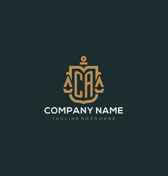 Initial Cr Logo For Law Firm With Luxury Modern