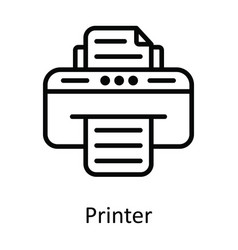 Printer Outline Icon Design