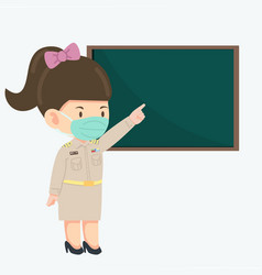 Thai Teacher New Normal Concept