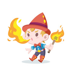 Fire Breather Boy Cartoon