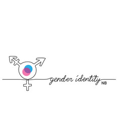 Gender Identity Sign Nonbinary Enby Nb