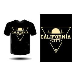 California City Mockup Retro Vintage Design