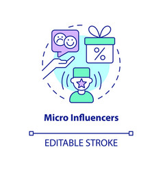 Micro Influencers Concept Icon