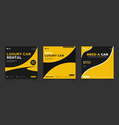 Rent Car For Social Media Banner Post Template