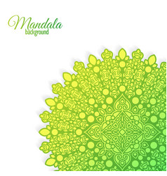 Green Decorative Mandala Background