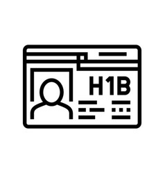 H-1b Visa Line Icon