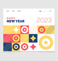 Happy New Year 2023 Mosaic Background