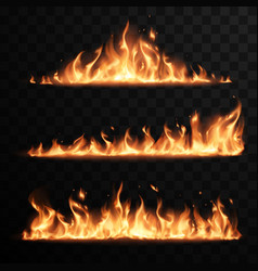 Realistic Fire Flames Set