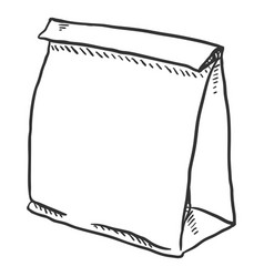 Sketch Paper Bag For Grocery Shopping