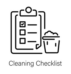 Cleaning Checklist