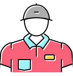 Golf Player Color Icon