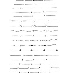 Hand Drawn Doddle Strokes Set